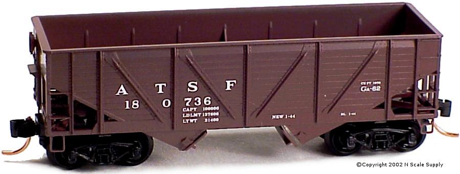 AT&SF - Hopper, Twin-Bay - Micro-Trains 57010